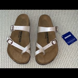 Birkenstock Mayari pearl white Size: EU 38